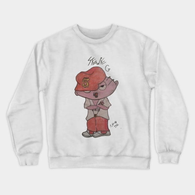 Mob Boss Baby: Stewie Edition Crewneck Sweatshirt by Helen Morgan